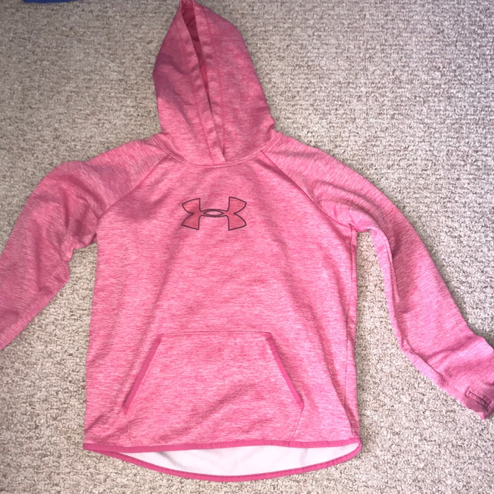 Pink under armor sweatshirt
